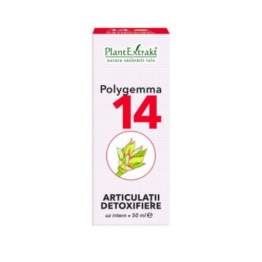 Poza cu plantextrakt polygemma 14 articulatii detoxifiere 50ml