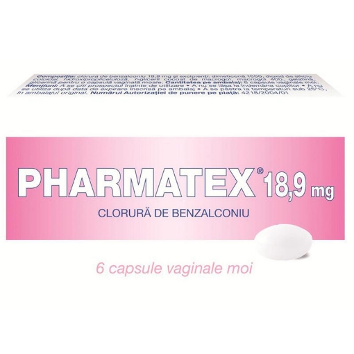 Poza cu Pharmatex 18,9mg - 6 capsule moi vaginale Innothera