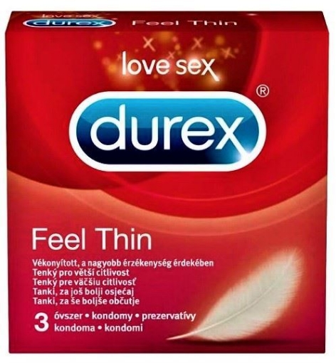 Poza cu Durex Feel thin - 3 bucati