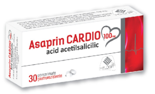 Poza cu Asaprin Cardio 100mg - 30 comprimate gastrorezistente