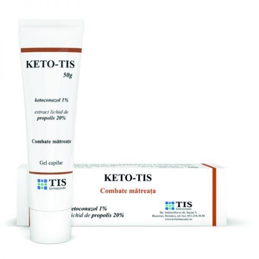 Poza cu Keto-TIS gel capilar - 50 grame Tis Farmaceutic