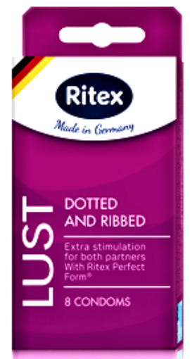Poza cu ritex prezervativ lust x 8 bucati