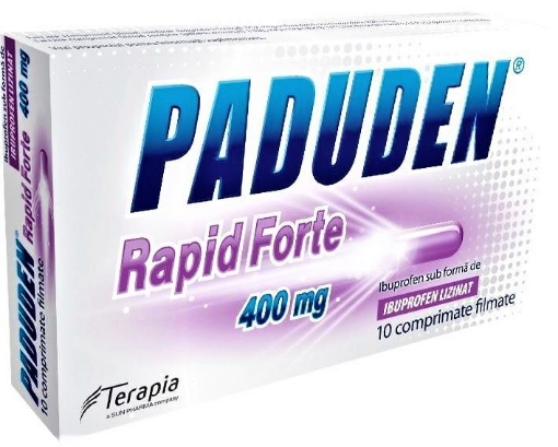 Poza cu Paduden Rapid Forte 400mg - 10 comprimate filmate Terapia