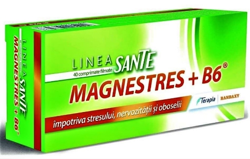 Poza cu Linea Sante Magne Stress + vitamina B6 - 40 comprimate filmate Terapia