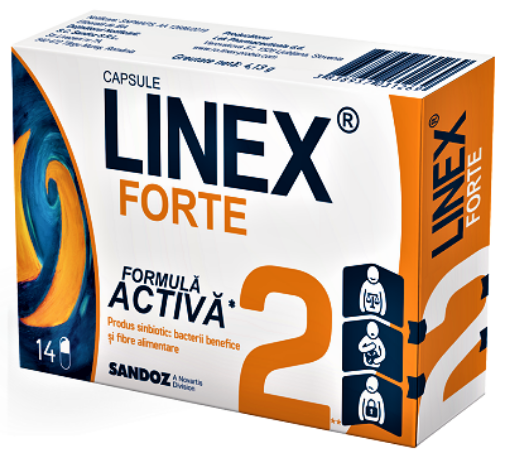 Poza cu Linex Forte - 14 capsule Sandoz