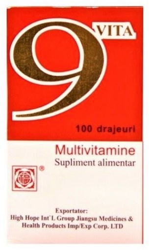 9-Vita multivitamine - 100 drajeuri