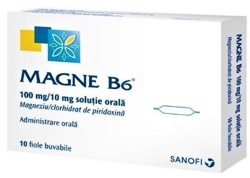 Poza cu Magne B6 solutie buvabila 10ml - 10 fiole Sanofi