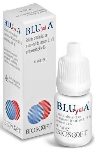 Poza cu Blu yal A free 0.15% solutie oftalmica - 8ml