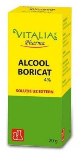 Poza cu Vitalia K Alcool boricat 4% - 20 grame