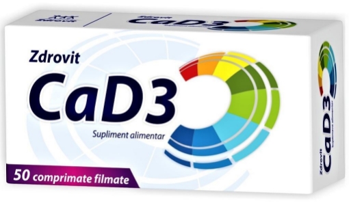 Poza cu Zdrovit Calciu + vitamina D3 - 50 comprimate