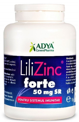 Adya Green LiliZinc 50mg - 30 comprimate