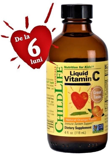 Secom Liquid Vitamin C 250mg pentru copii solutie orala - 118ml