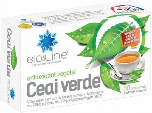 Helcor Ceai verde 500mg - 30 comprimate