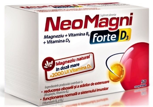 Poza cu NeoMagni Forte + D3 - 50 comprimate Aflofarm