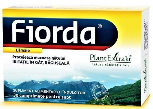 Poza cu PlantExtrakt Fiorda lamaie - 30 comprimate pentru supt