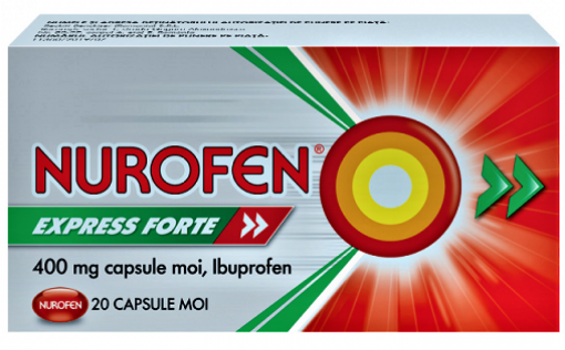 Poza cu Nurofen Express Forte 400mg - 20 capsule moi