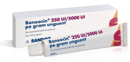 Poza cu Baneocin 250UI/5000UI/g unguent - 20 grame