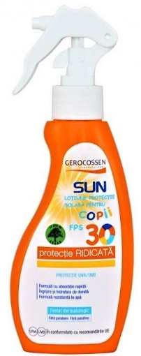 Gerocossen Sun Lotiune pentru protectie solara pentru copii SPF30 spray - 200ml