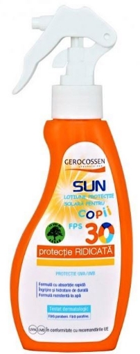 Poza cu gerocossen sun lotiune protectie solara spray copii spf30 200ml