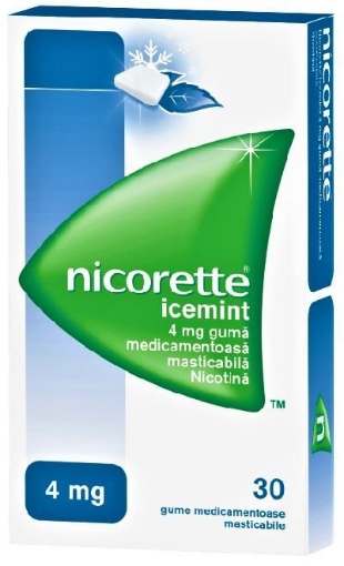 Nicorette Icemint 4mg guma - 30 bucati McNeil