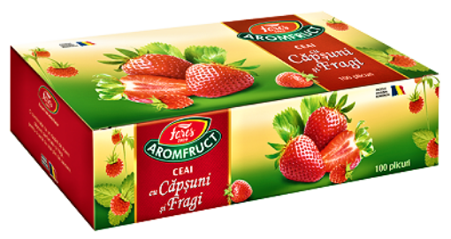 Fares ceai Aromfruct capsuni si fragi - 100 plicuri