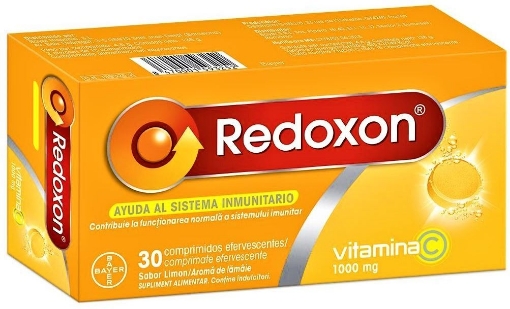 Poza cu Redoxon Vitamina C 1000mg lamaie - 30 comprimate efervescente - sprijin imunitar