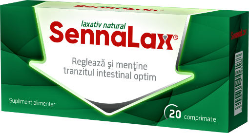 Poza cu SennaLax - 20 comprimate Biofarm
