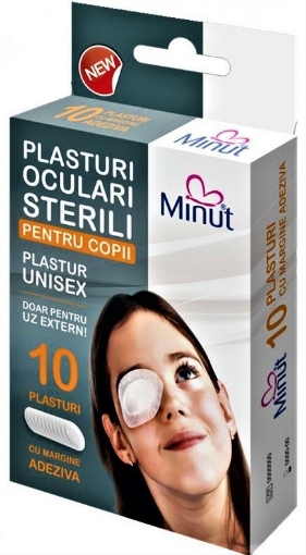Poza cu Minut plasturi oculari sterili pentru copii - 10 bucati