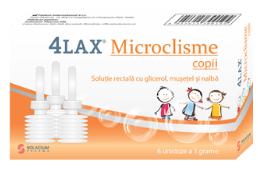 Poza cu 4Lax microclisme pentru copii - 6 bucati