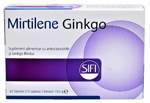 Poza cu Mirtilene Ginkgo - 30 tablete Sifi