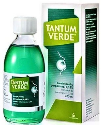 Poza cu Tantum Verde solutie pentru gargarisme 0.15% - 240ml Angelini