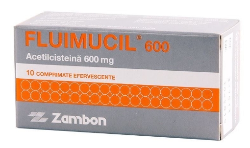 Poza cu Fluimucil 600mg - 10 comprimate efervescente Zambon