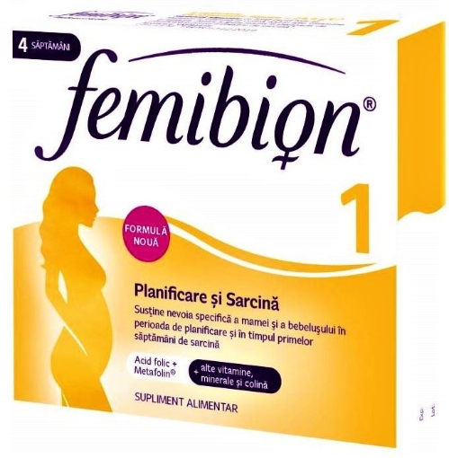 Femibion 1 Planificare si sarcina - 28 comprimate filmate
