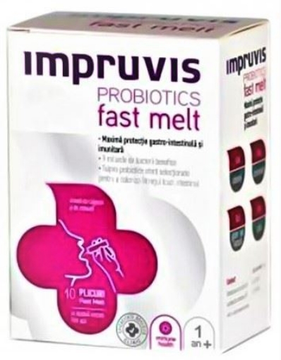 Impruvis Probiotics Fast Melt - 10 Plicuri