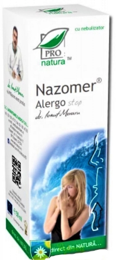Poza cu ProNatura Nazomer Alergo Stop spray nazal cu nebulizator - 50ml