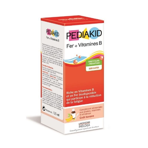 pediakid sirop fier+vitamine b 125ml