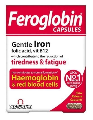 Poza cu vitabiotics feroglobin vit b12 ctx30 cps