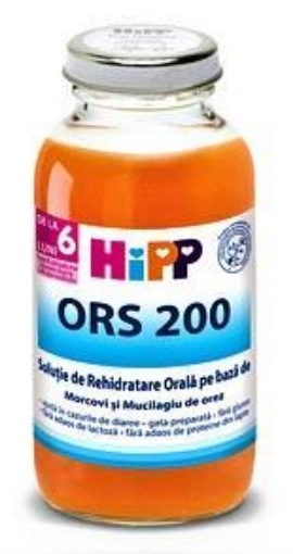 Poza cu HiPP ORP solutie de rehidratare cu morcov si mucilagiu de orez - 200ml