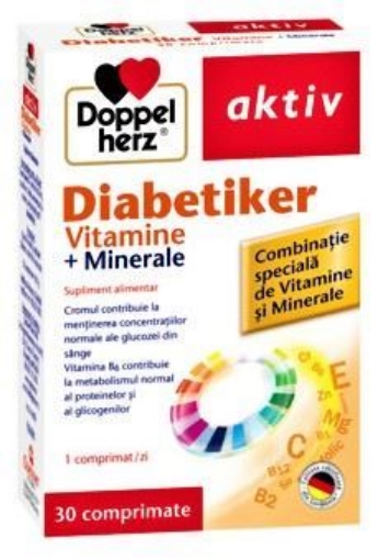 Doppelherz Aktiv Diabetiker vitamine si minerale - 30 comprimate