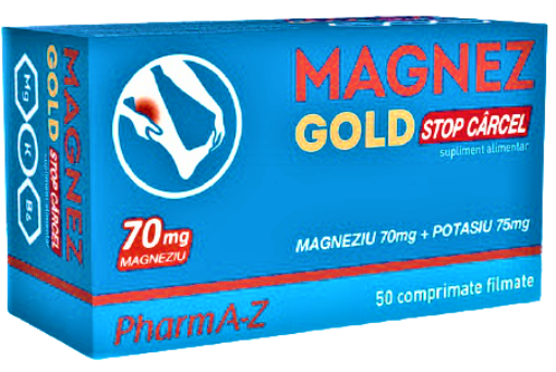 Poza cu PharmA-Z Magnez Gold Stop Carcel - 50 comprimate filmate