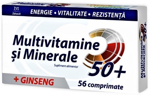 zdrovit multivitamine minerale ginseng 50+ ctx56 cpr