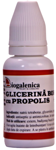Poza cu Biogalenica glicerina boraxata 10% cu propolis - 20 grame