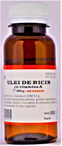 Poza cu Biogalenica ulei de ricin cu vitamina A - 80 grame