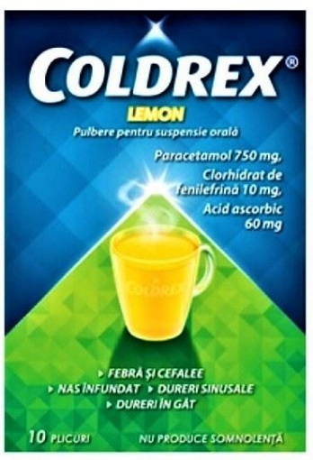 Poza cu Coldrex Lemon - 10 plicuri
