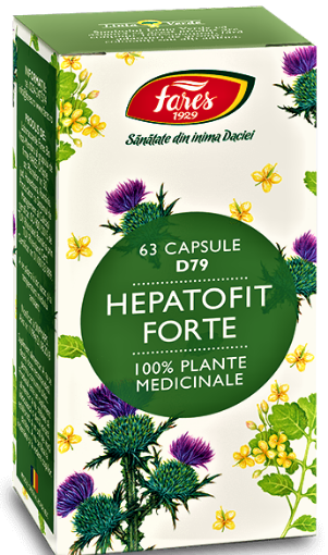 Poza cu Fares Hepatofit Forte - 63 Capsule