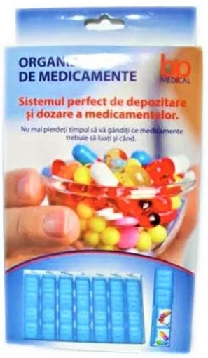 Poza cu Organizator pentru medicamente 7 zile (28 compartimente) x 1 bucata BP Medical