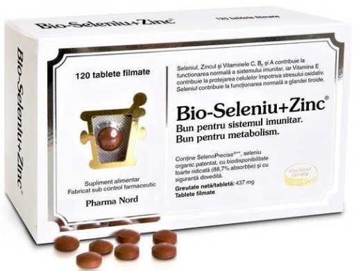 Poza cu pharma nord bio-seleniu+zinc ctx120 tbl film