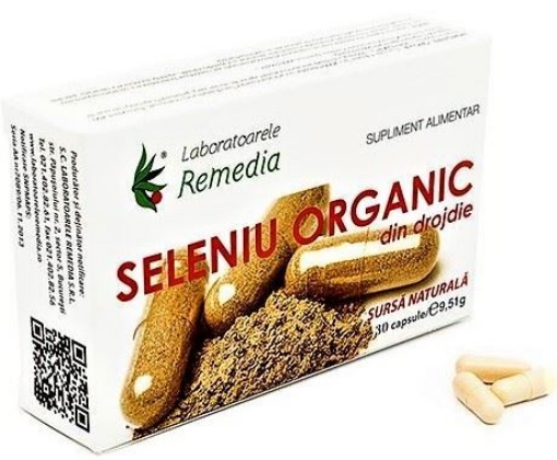 Remedia Seleniu organic 200mcg - 30 capsule