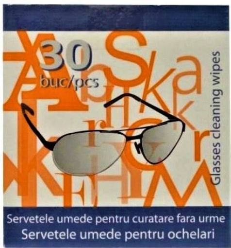 Servetele umede pentru ochelari - 30 bucati FLM Group