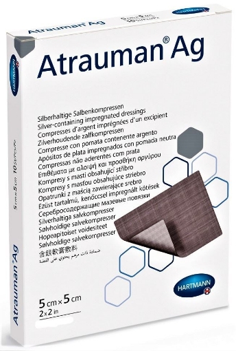 Hartmann Atrauman AG comprese cu unguent neutru si ioni de argint 5cm/5cm - 3 bucati